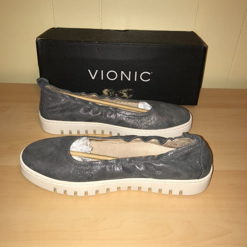 Vionic Uptown Ballet Flats - Polluted Silver - 8.5 - Picture 10 of 10